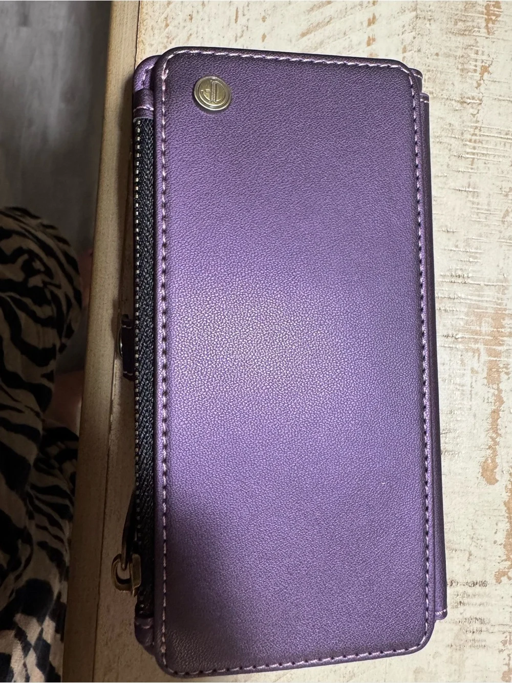 defencase purple wallet